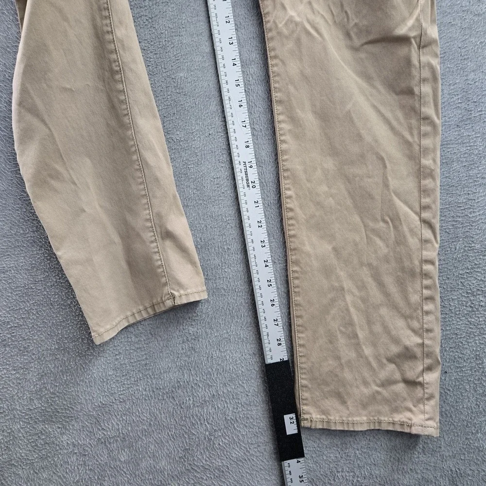 True Religion Men Pants 36 Brown Chino Geno Relaxed Slim Flap Pockets  32